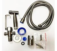 Toilet Bidet Spray Kit with Hand Held Jet Sprayer, Muslim Shattaf Style