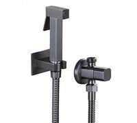 Toilet Bidet Sprayer Kit Hand Held Shower Head for Cold Water with Hose Brass No Drilling Cloth Diaper for Sink