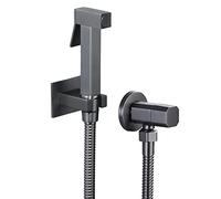 Toilet Bidet Sprayer Set Hand Held for Shower for Use Brass Cold Water No Drilling with Hose Head Attachment