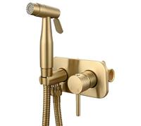 Toilet Bidet Sprayer Set with Hot Cold Mixers Valves Elegant Warm Water Handheld Sprays for Hygienic Comfort Handheld