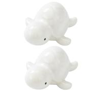 Toilet Bolts Caps, 2 Pack White Sea Turtle Toilet Caps, Ceramic Bathroom Decor Fun Turtle Themed Accessory