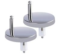 Toilet Bowl Blind Hole Fixings, 2X Toilet Seat Hinges Replacement Expansion Screws - Easy Install Replacement Bolts & Nuts for Bathroom Home E