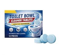 Toilet Bowl CleanTablets 12 Pieces - Automatic Toilet Bowl Cleaners For Deodorizing And Descaling, Hard Water Stain Remover For Long Lasting Freshness, Ideal For Busy Family Bathrooms