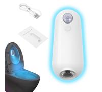 Toilet Bowl Lights, USB Rechargeable Waterproof Toilet Light, Motion Activated LED Light 8 Colors Changing Toilets Bowl Nightlight, for Bathroom Closet Staircase Pet Area Hallway