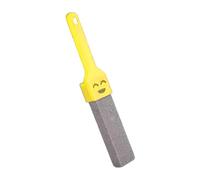 Toilet Bowl Pumice Stone with Handle - Heavy Duty Stain Remover Brush with Sturdy Design and Ergonomic Grip | Rust Ring and Limescale Cleaner for Bathroom Kitchen Sink Bathtub Tile Pools