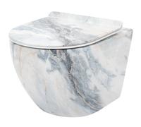 Toilet Bowl Rea Carlos Duroplast/slim/zm Granit Shiny Granit Shiny, Ceramic