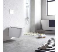 Toilet Bowl Rea Martin Rimless Duroplast/slim/zm White, Ceramic
