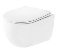 Toilet Bowl Rea Olivier Duroplast/flat/zm White, Ceramic