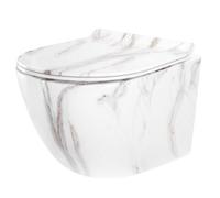 Toilet Bowl Rea Tornado Aiax Shiny White Marble, Ceramics