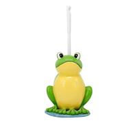 Toilet Brush and Holder Set, Cute Frog Shape Toilet Brush Set with Base Creative Animal Resin Cleaning Tool, Standing Cleaner for Bathroom Utensils