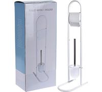 TOILET BRUSH AND ROLL HOLDER STEEL ESSENTIAL ITEM FOR TOILET KEEP YOUR BATHROOM TIDY AND ORGANISED BATHROOM STAND