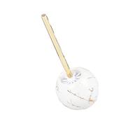 Toilet Brush Bathroom Accessories Ceramic Dome Toilet Brush And Holder Set Floor Standing Decorative Toilet Bowl Brush With Long Handle For Bathroom Toilet Brushes & Holders (Color : White, Size : 1