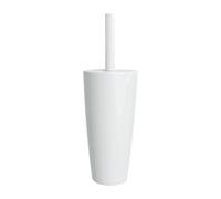 Toilet Brush & Holder White Flexible Bristles For Deep Cleaning