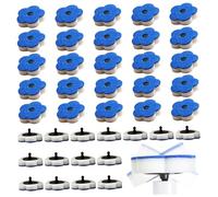 Toilet Brush Refills, 40Pcs Disposable Toilet Brush Refills, Scrubber Refill, Not Easy to Fall Off Replacement with Cleaning Solution