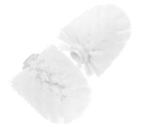 Toilet Brush Replacement Heads 2pcs Plastic White for Toilet