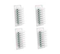 Toilet Brush Set with Disposable Heads Replaceable Scrubbing Pads, Clog-Free Flushable Design for Deep Cleaning (32 Refills-Box)