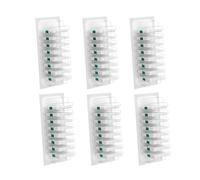 Toilet Brush Set with Disposable Heads Replaceable Scrubbing Pads, Clog-Free Flushable Design for Deep Cleaning (48 Refills-Box)