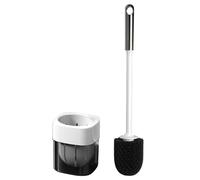 Toilet Brush - Toilet Bowl Brush, Wall Mounted Cleanre Scrubbers, Quick-Drying Flexible Flat Head & Soap Dispenser | Cleaning Plunger Tools For Shower Floor Tile Tub Grout Home Scrubbing Bathroom