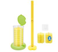 Toilet Brush Toilet Brush and Holder Set with 12 PCS Refill and 1 Adhesive Hook Wall Mounted for Multifunctional Bathroom Cleaning.