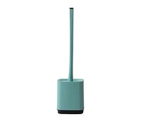 Toilet Brush Toilet Brush Holder Household Wall Mounted Toilet Brush Bathroom No Dead Corner Soft Bristles Cleaning Brushes Toilet Pot Brush Set Toilet Accessories (Color : White) (Green)