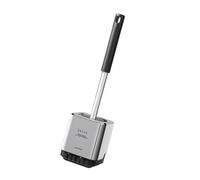 Toilet Brush Wall Attachable Space Efficient Tool Ergonomic Grip Soft Scrubbing Bristles For Tight Space Silicone Toilet Brush And Holder Set