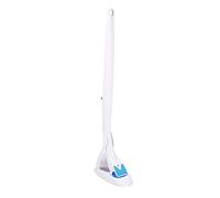 Toilet Brush with 1 Bag Disposable Cleaning Pads, Long Handle Wall Toilet Bowl Clean System Replacement Wand Scrubber Starter Kit Replaceable Versatile Cleaner Bathroom Concentrated Detergent