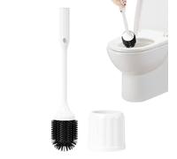 Toilet Brush with Holder - Electric Toilet Brush with Holder | Wall-Mounted Cleaning Tool, Flexible Scrubber for Hotel School Mall Station Use
