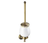 Toilet Brush with Holder for Bathroom Antique Bronze Wall Mounted Toilet Wall Mounted Bathroom Hardware Accessories,Pattern Carving Design