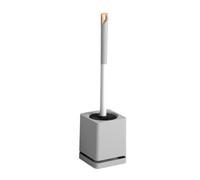 Toilet Brush with Wall Mount Free Drilling Grey Bathroom Cleaning Tool Handle for Home Hygiene Essential Bathroom Accessory Easy to Use
