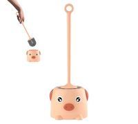 Toilet Brush Without Dead Corner - Soft Cartoon Design, Home Bathroom Scrubber | Funny Toilet Brush for Bathroom Decor with Long Handle