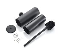 Toilet Brushes & Holders,Black Toilet Brush,Black Bathroom Accessories,Space Saving,Sturdy,Stainless Steel Bathroom Deep Cleaning Scrub(Wall-mounted)