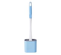 Toilet Brushes & Holders, Deep Cleaner Rubber Toilet Brush, Flexible Head, Long Handle, Wall-mounted for Bathroom Clean