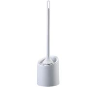 Toilet brushes, Long Handle Hanging on The Wall Bathroom Household Fur Cleaning Kit(Gris)