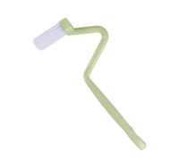 Toilet Brushes Toilet Cleaning Brush S Shape Portable Wc Scrubber Curved Side Bending Handle Corner(Green)