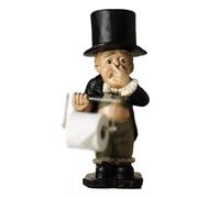 Toilet Butler With Roll Paper Holder, Novelty Toilet Roll Holder, Spoof Toilet Paper Resin Statue, Fre-e Standing Novelty Toilet Paper Stand, Toilet Accessory, Fun Bathroom Accessories