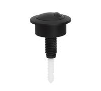 Toilet Button, Dual Flush Toilet Cistern Push Button Assembly Replacement (Black)