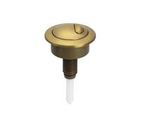 Toilet Button for Twyford Siamp Optima 49 Flush Valve - ABS Bathroom Replacement Part with Chrome/Black/Gold/White Options (28g)(Goldbrushed)