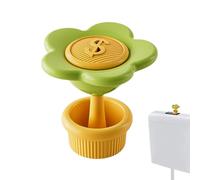 Toilet Button Helper - Flower Design Flush Assist Tool, Easy Press Bathroom Flusher | Decorative Water Tank Flush Aid, Heavy Duty Toilet Push Button Fastening, Universal Toilet Accessory for Home Use