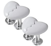 Toilet Button Pusher 2Pcs Toilet Push Button, Splited Heart Shape Toilet Button Pusher Helper Replacement for Toilet Lid & Tank Covers Drawer Toilet Tank Button Aid Style 1, Toilet Button Pusher