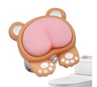 Toilet Button Pusher - Animal Butt Button Pusher, Cute Decor for Women, Replacement Press Helper, Bathroom Accessory Tool with Long-Nail, Toilet Press Part for Flushing and Decorating