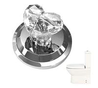 Toilet Button Pusher - Love Heart Shaped Toilet Push Button Flush Replacement, Portable Accessory Tool Press Flush Button, for Women Long Nail, Toilet Press Button, for Home Bathroom Decor