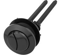 Toilet Button,Toilet flush valve, Toilet Water Tank Button 1pcs Black Dual Round Head for Bathroom Repair(Fits 37mm-46mm Hole)