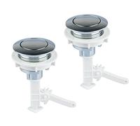 Toilet Buttons, 2Pcs Water Toilet Buttons Universal Tank Switch Round Shape Push Flush Bathroom Accessories Button