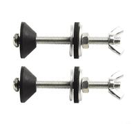 Toilet Cistern Attachment Kit Close Coupling Bolts For Renovation Pan Reuse Plastic Stainless Steel 75mm 79mm 1 Pair White/Silver(Stainless Steel)