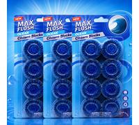 Toilet Cistern Blocks 50G Toilet Freshener Tablet Automatic Flush Block Ocean Pack Of 3