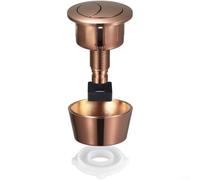 Toilet Cistern Button Holes Dual Flush Tank Lid Replacement | Tank Lid Push Button Compatible with Cable Valves for durable Matte Finish(Pink Gold)