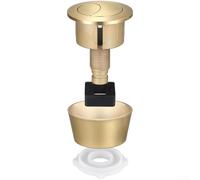 Toilet Cistern Dual Flush Button Replacement with ABS Build and Compatibility for Fluidmaster PRO550UK and Skylo SKY005 Valve Systems (Gold)