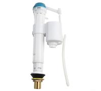 Toilet Cistern Fill Valve, 1/2in Adjustable Bottom Inlet Toilet Cistern Fill Valves Height Water Level Bottom Entry G 1/2" Connector for Home