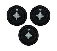 Toilet Cistern Fill Valve Seal 28mm OD 15mm Deep Rubber | 3-pack replacement, 28mm outer diameter, fits side entry valves, black rubber material, easy install