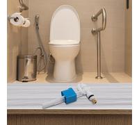 Toilet Cistern Filling Valve, G3/8 G1/2 Inch Brass Connection Tank Fill Valve, with Adjustable Water Level Control for Plastic Porcelain Toilets